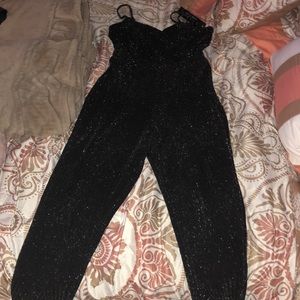Black Sparkly Romper